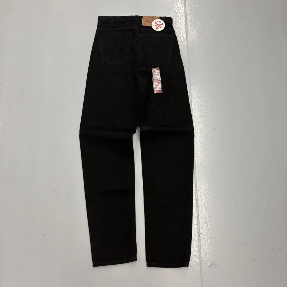 NOS Vintage 90s Levi's 550 Black Relaxed Fit Jeans 28x34